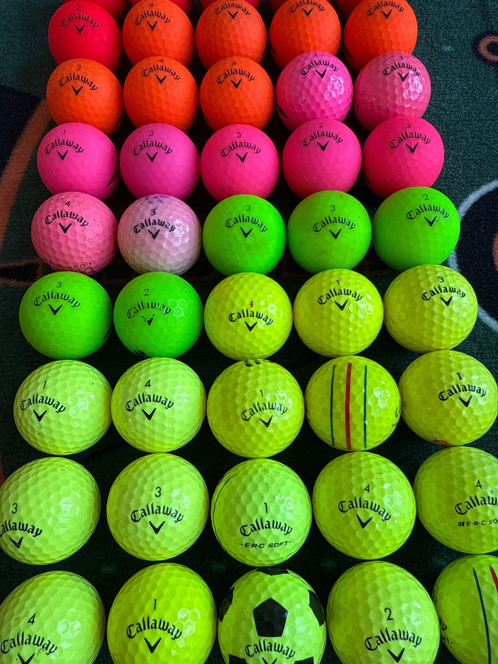 Callaway Bälle: 40 div. farbige Golfbälle Callaway, guter Zustand – Gebraucht aus Münchenbuchsee von Mantik 2