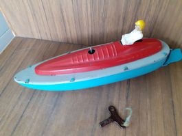 Boot Motorboot Blechspielzeug antik