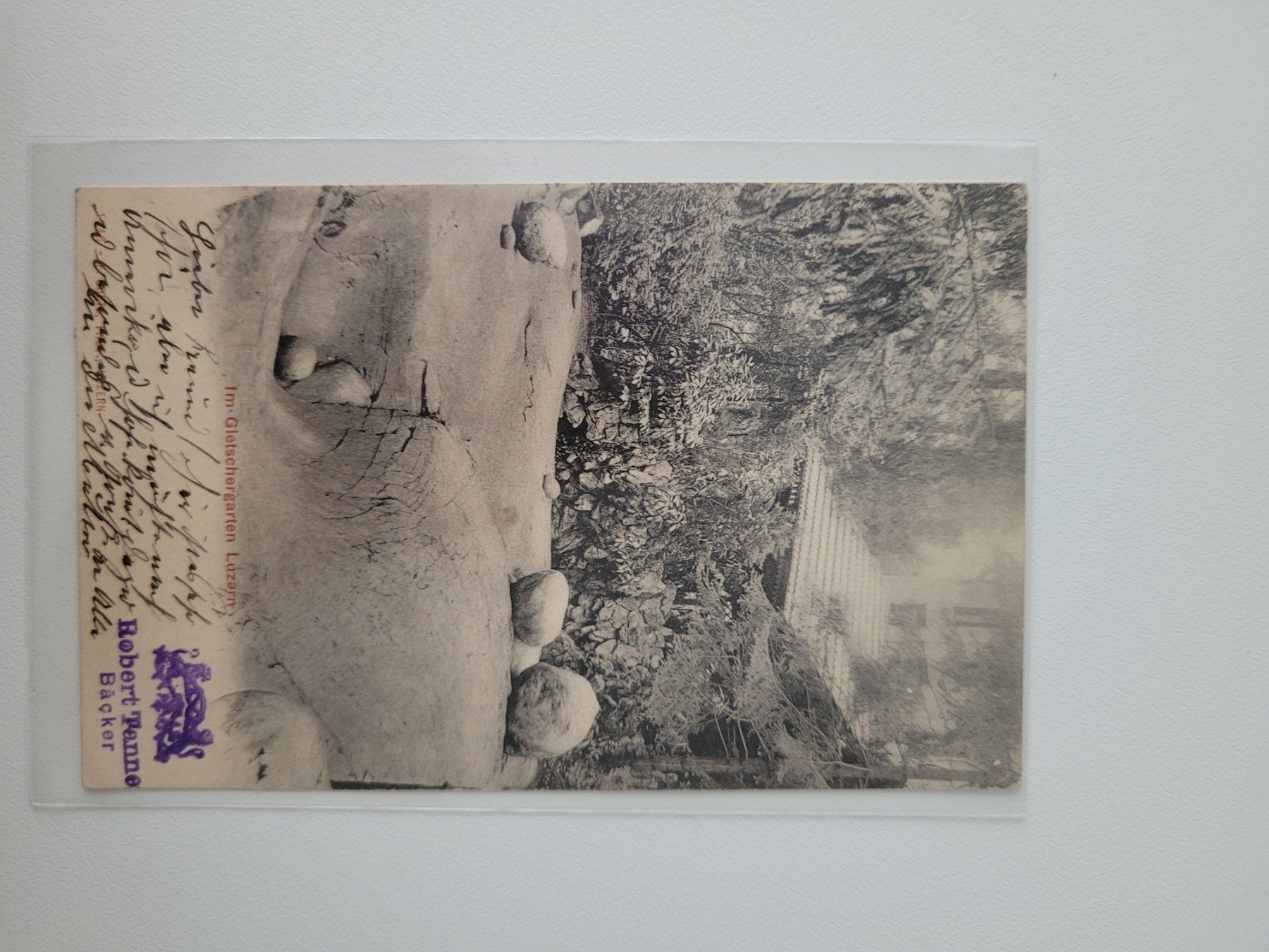 Ansichtskarten: Luzern im Gletschergarten 1902 – Gebraucht aus Inwil von Flower2325 1