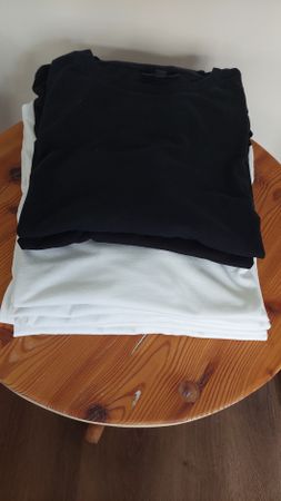 T-Shirt Set Smog C&A in Schwarz Weiss Grösse XL 