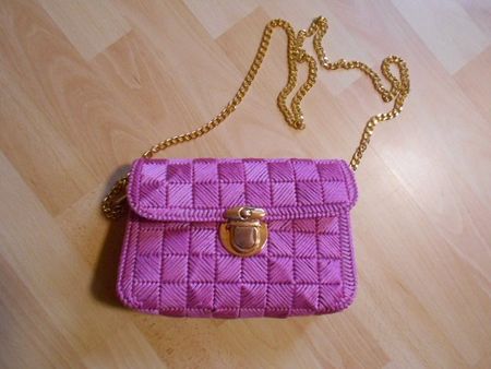 HANDARBEIT - Handtasche  rose - gefüttert HANDARBEIT