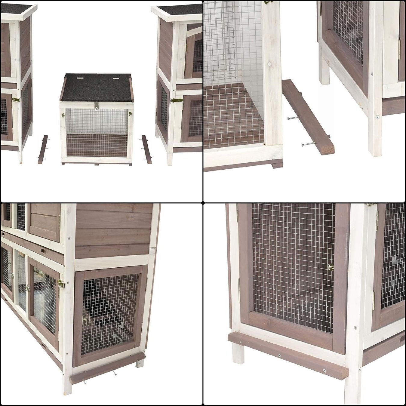 Gabbie, trasporto & Sicurezza: Doppel Hasenstall Kombi 280x50x104 cm – Nuovo e nell'imballaggio originale da Bottighofen venduto da zaap 5