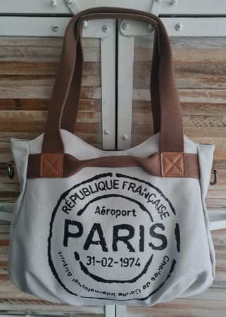 Sac Beige femme Super Tissu/Main/Épaule/Band.