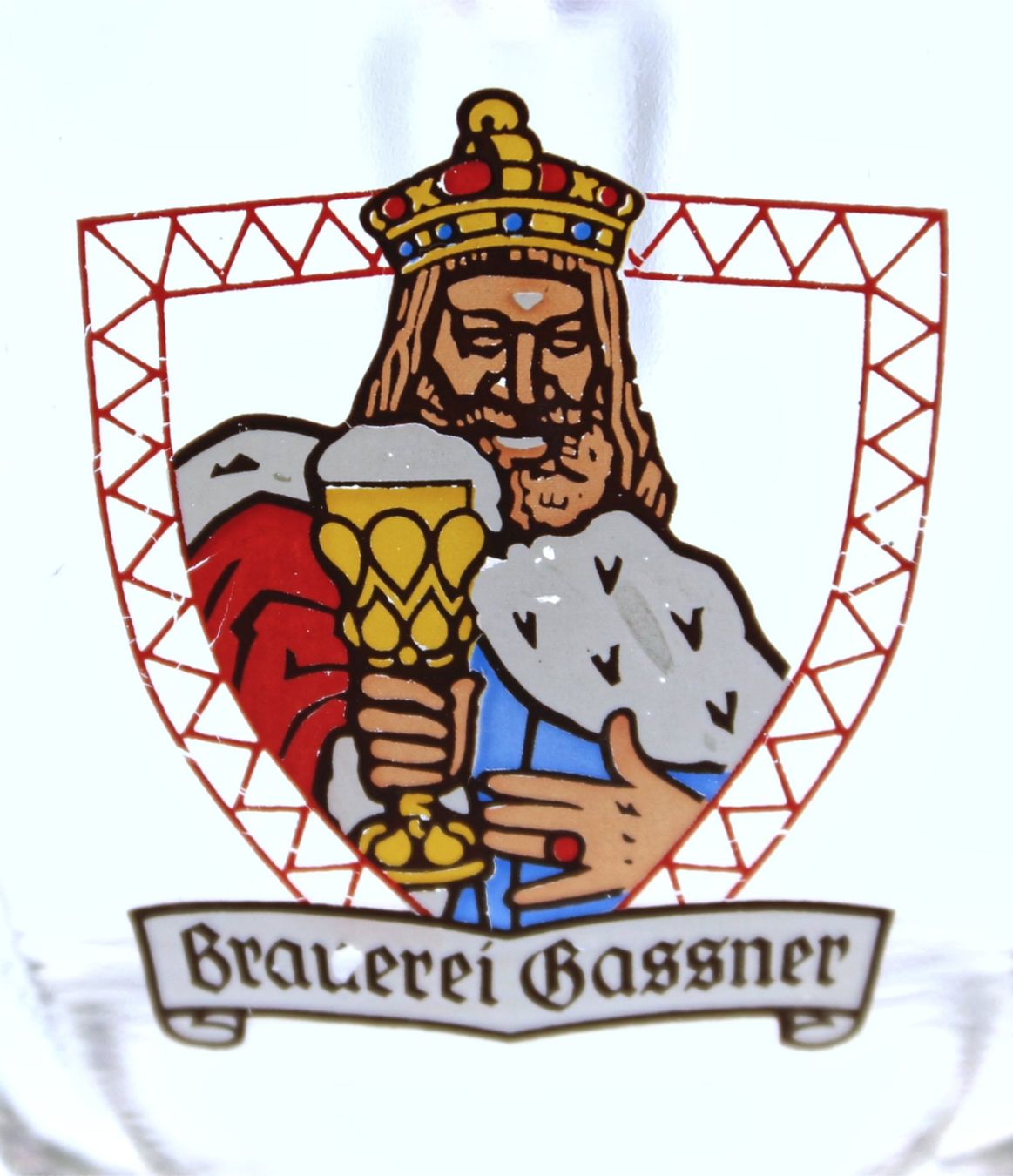 Bicchieri: Brauerei Gassner Bern Bierglas Rugeli 1954 – Usato da Schmitten FR venduto da Netto_ein_Preis 1
