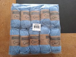 Wollpaket Scheepjes Mighty 10x 50g hellblau, NEU & OVP