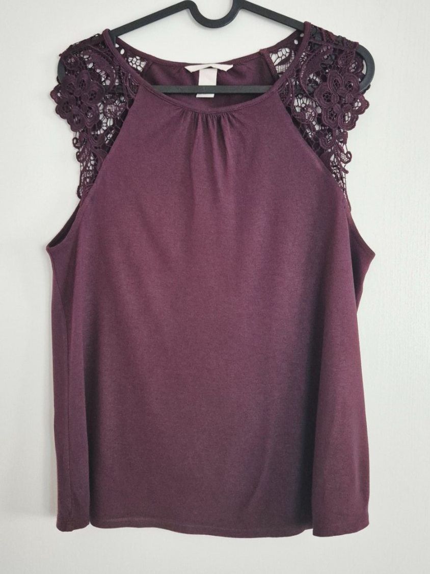 H&M Top: Elegantes ärmelloses Top mit Spitzendetails Gr.S – Usato da Volketswil venduto da Dokinka 1