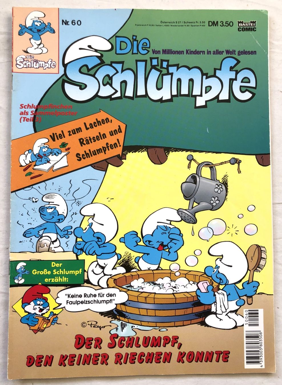 Fumetti: Die Schlümpfe - Heft Nr.60 - Bastei Comic – Usato da Schaffhausen venduto da durruti
