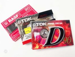 TDK / BASF Type I Leerkassette Kassette Tape OVP 3x
