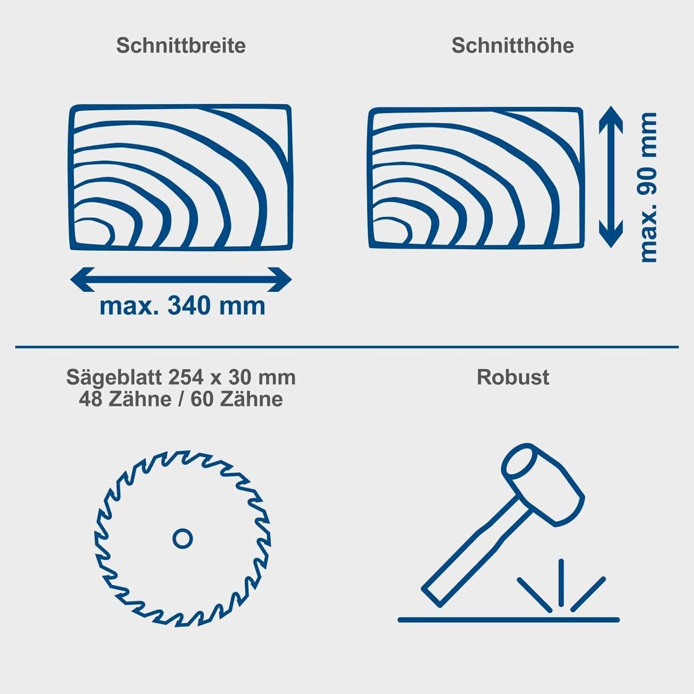 Scheppach Seghe: Scheppach Kapp und Gehrungssäge HM254SPX – Nuovo e nell'imballaggio originale da Bottighofen venduto da zaap 2