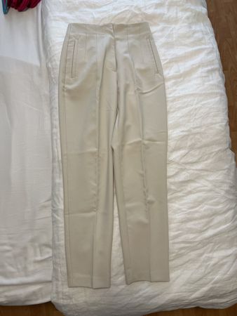 Zara Stoffhose, Beige, Grösse XS, Neuwertig!