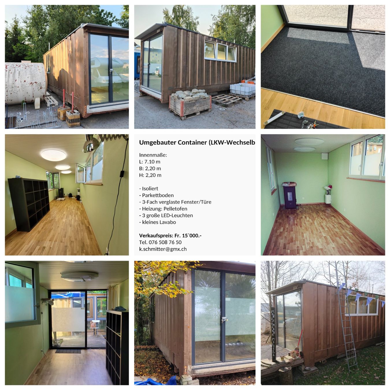 Mobilhome: Büro, Atelier, Gartenhaus, Werkstatt, etc... – Gebraucht aus Diepoldsau von warmesberg 1