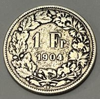 1 Franken - stehende Helvetia - 1904 B (Silber .835)