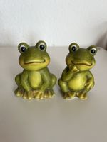 Letzte Chance // 2 Frösche, Keramik, Dekoration, Garten