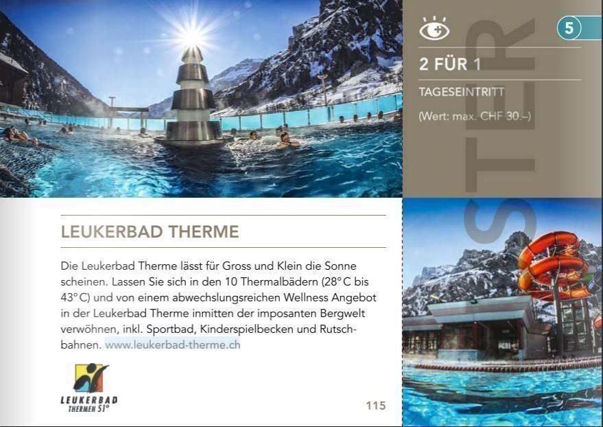 Leukerbad Therme 2für1 Tageseintritt (Gebraucht) in Dornach für CHF 17 ...
