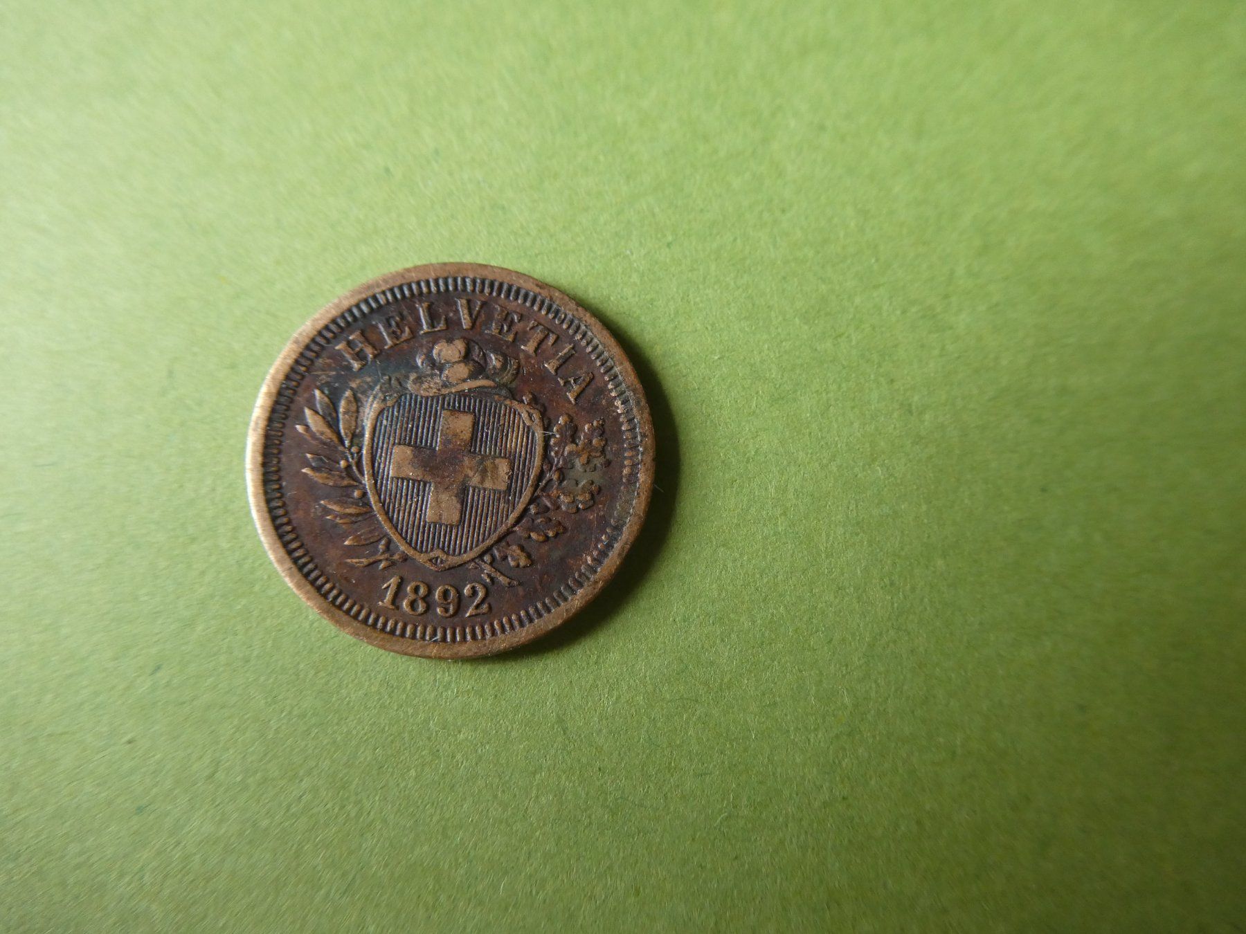 Tutti le monete: Schweiz 1892, 1 Rappen – Usato da Hinterforst venduto da Rohusri