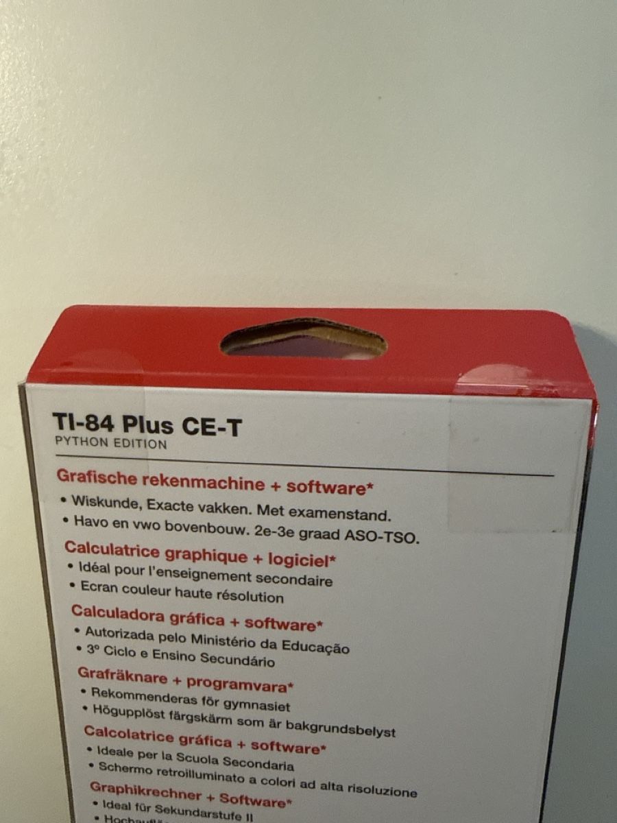 Texas Instruments Taschenrechner: Texas Instruments TI-84 Plus CE-T Python Edition – Neu und originalverpackt aus Basel von pcfreak53 2