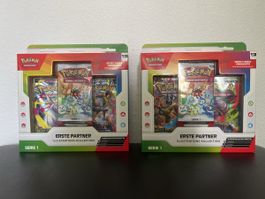 2x Pokémon Erste Partner Illustrations-Kollektion Serie 1 
