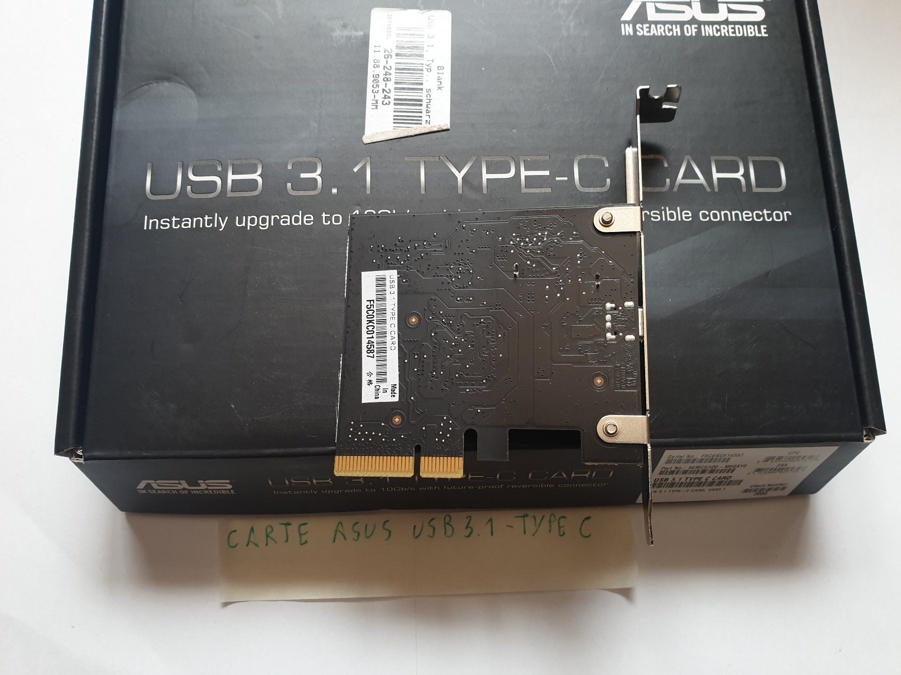 Unità & Adattatore: Carte Asus USB3.1-TypC – Usato da Moudon venduto da Amaroli7 2