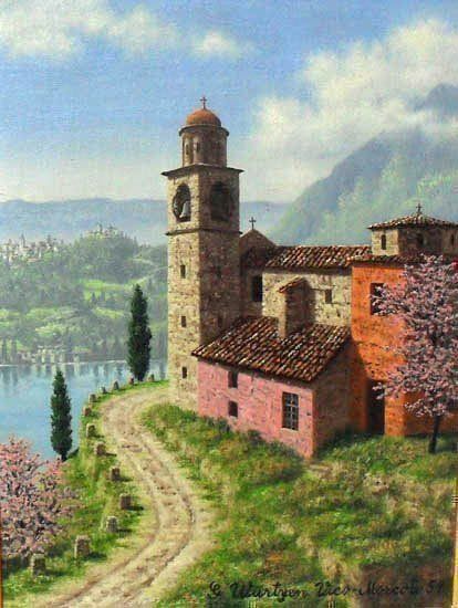 Dipinti: WÜRTZEN Gustav / VICO MORCOTE / Tessin – Usato da Basel venduto da basilisk04 2