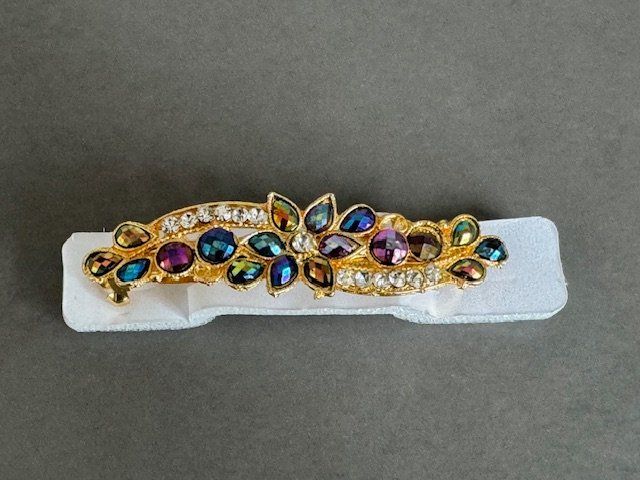 Accessori per capelli: INDISCHE HAARSPANGE GOLDFARBEN MIT BUNTEN STEINEN – Nuovo e nell'imballaggio originale da Honau venduto da Ritika 1