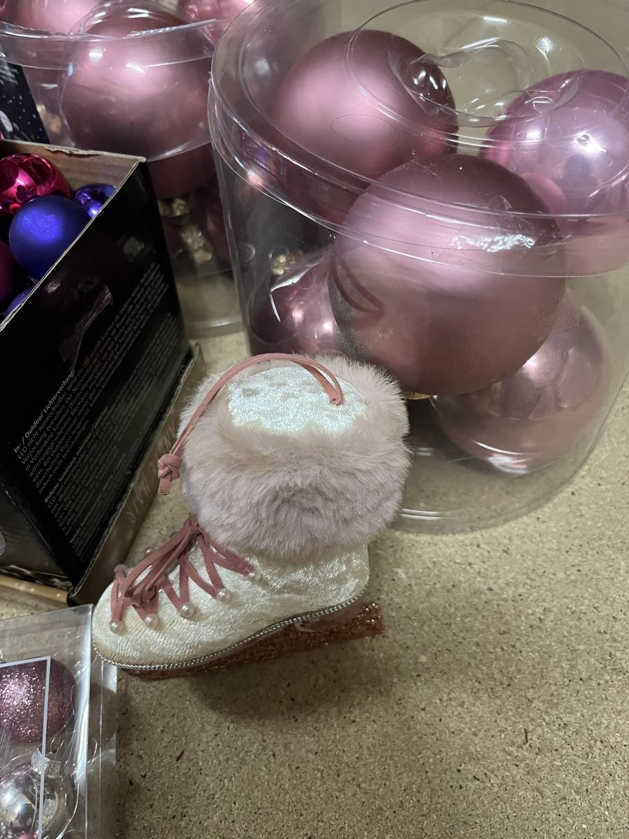 Tutte le decorazioni: Christbaumkugeln Rosa Silber – Usato da Uster venduto da Corina0111114 6