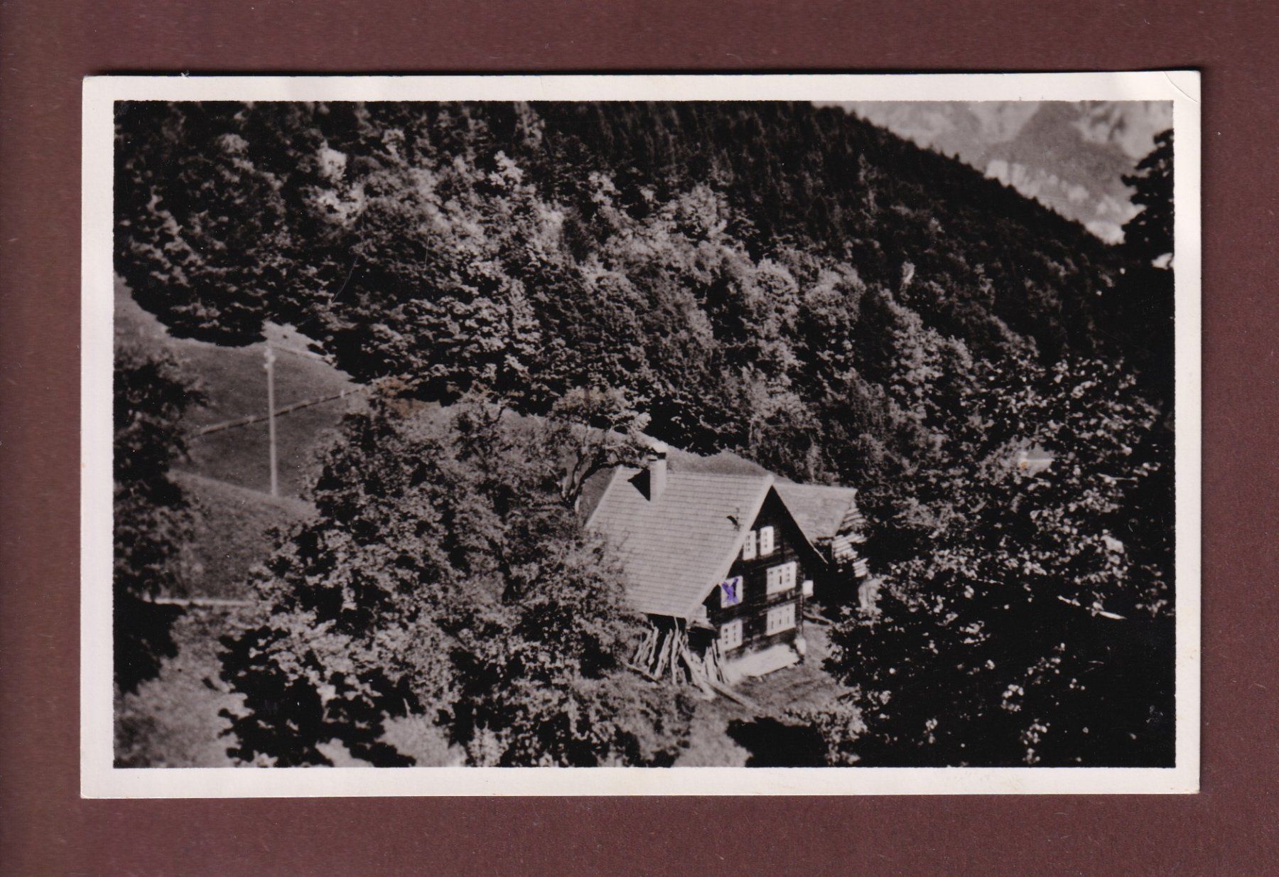 Cartoline postali: FLUMS - Ferienaufenthalt Frieden - 1942 – Usato da Pully venduto da nicecards-shop