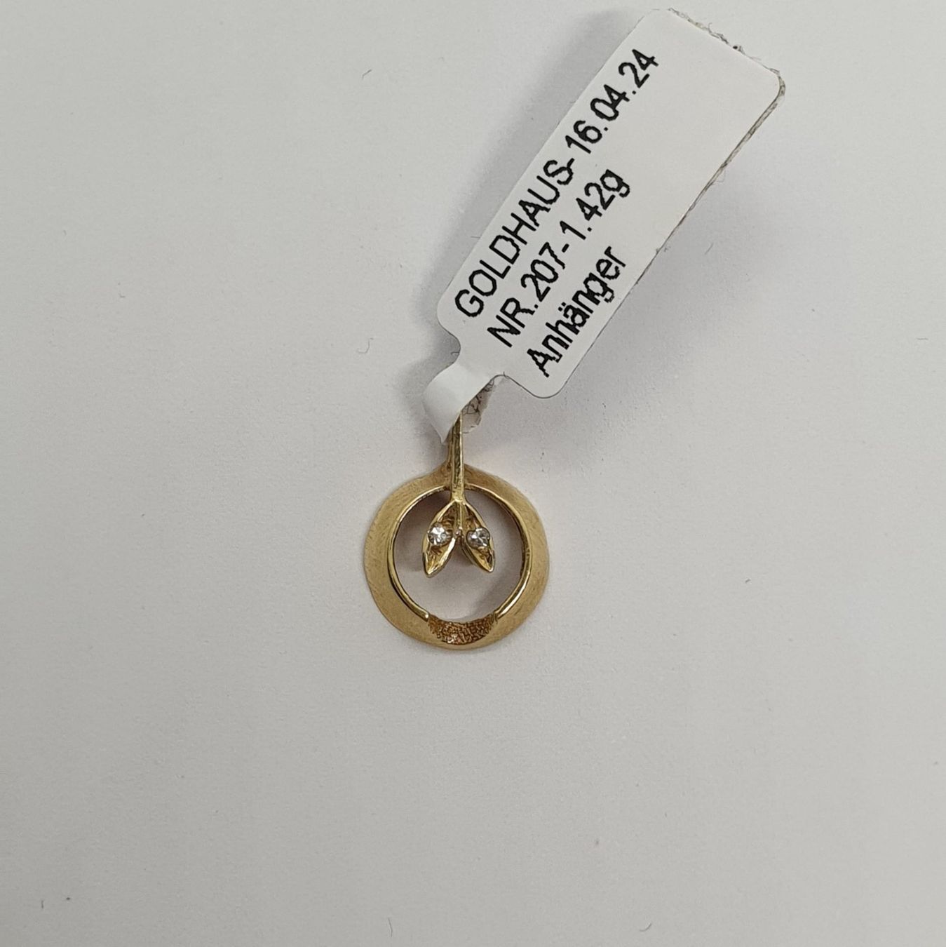 Ciondoli: Echt 18K Gold - Diamant Anhänger – Usato da Luzern venduto da Luzern-Goldhaus