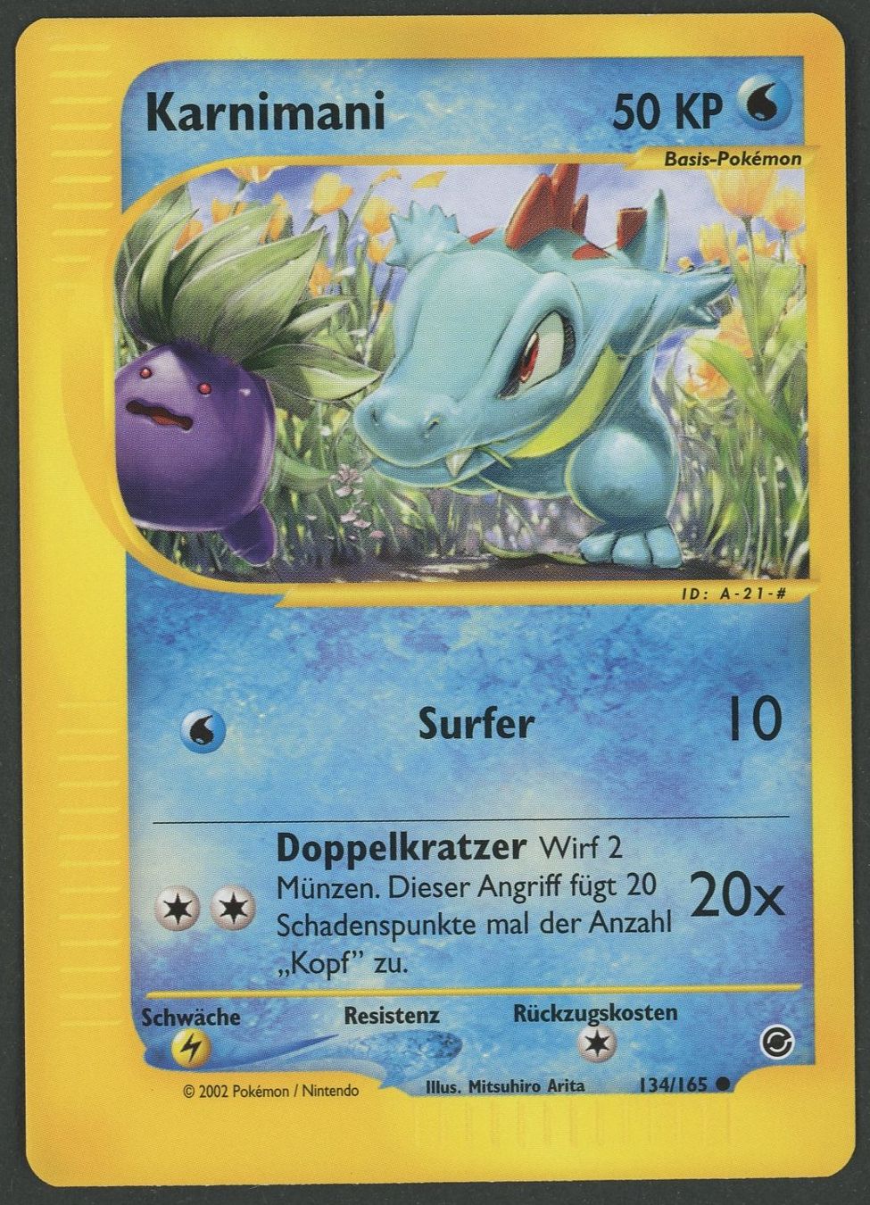Pokémon Carte collezionabili: Karnimani 134/165 Expedition DE ab 1.- – Usato da Rupperswil venduto da gengarbasar