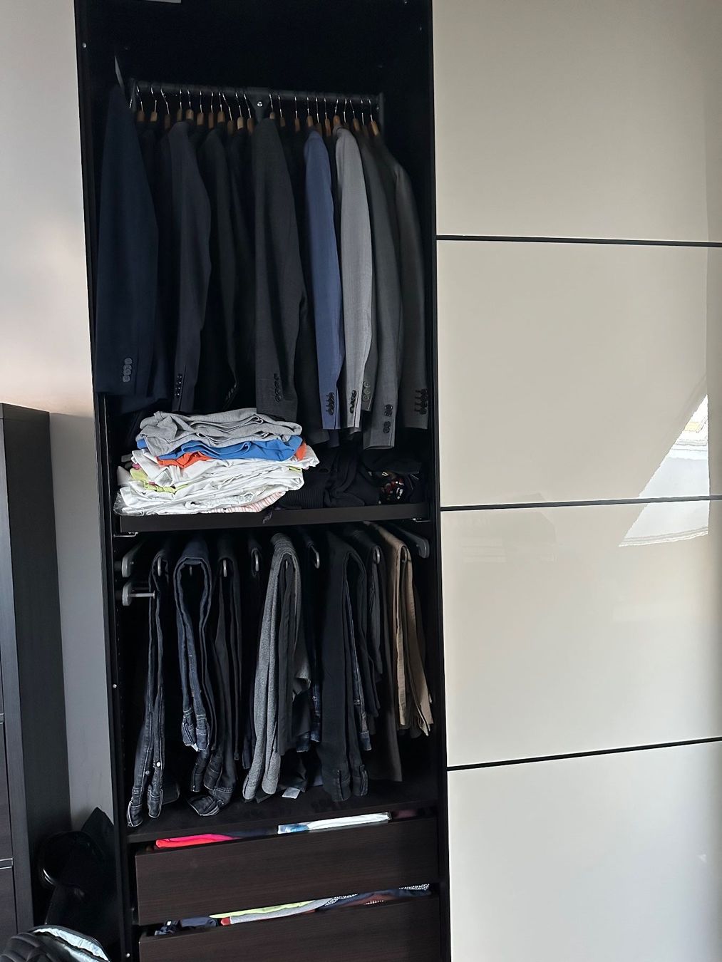 Ikea Schränke: IKEA Dark Brown & Cream Wardrobe – Gebraucht aus Obfelden von Luzerner01 1