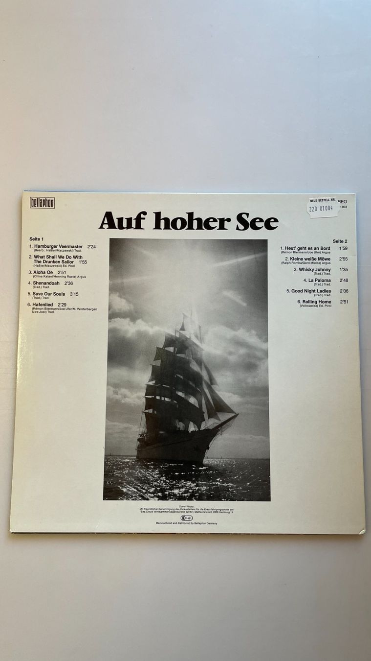 Dischi in vinile: Auf hoher See - Seemannslieder! – Usato da Glattfelden venduto da flomiking 1