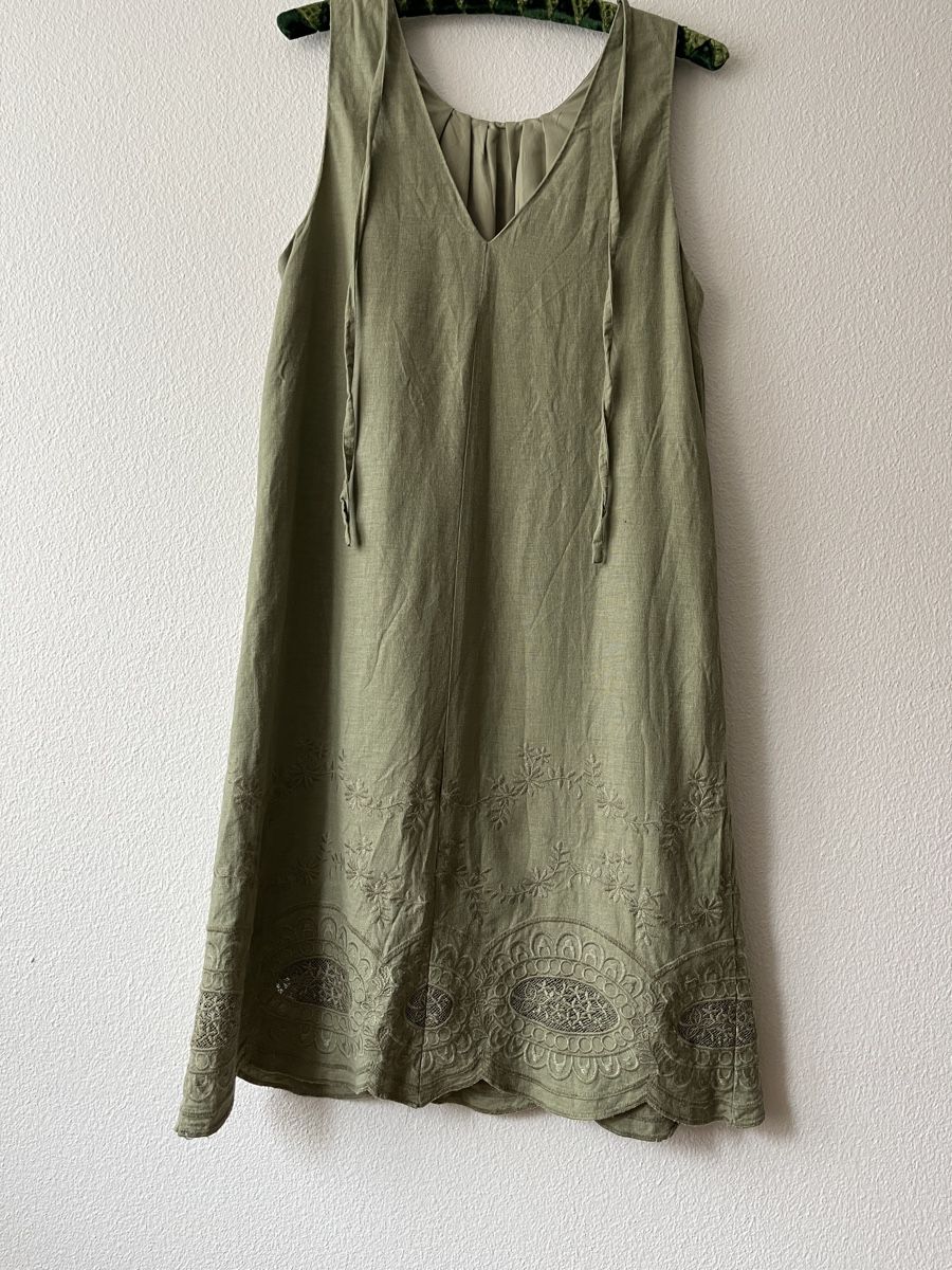 Next Robes: Next Sommerkleid, khaki, Gr. 40, Leinen – D'occasion à Bern par noe_ssg2 1