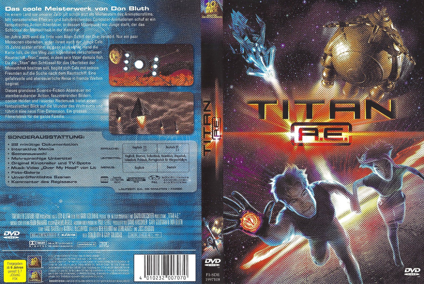 Alle DVDs: Titan A.E. (2000) – Gebraucht aus Zürich von Cineasten