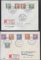 1939 Schweden zwei R/FDC mit Serien ET-o STOCKHOLM ab 1.-
