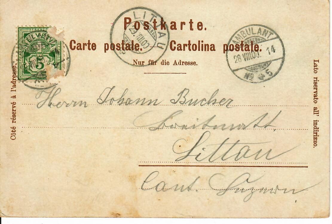 Cartes postales: Gruss aus Zürich 1900 – D'occasion à Hochdorf par Ziegel-16 1