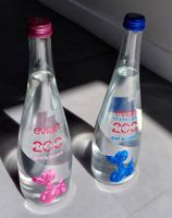 Lot 2 petites bouteilles evian x Jeff Koons 200 Years Young