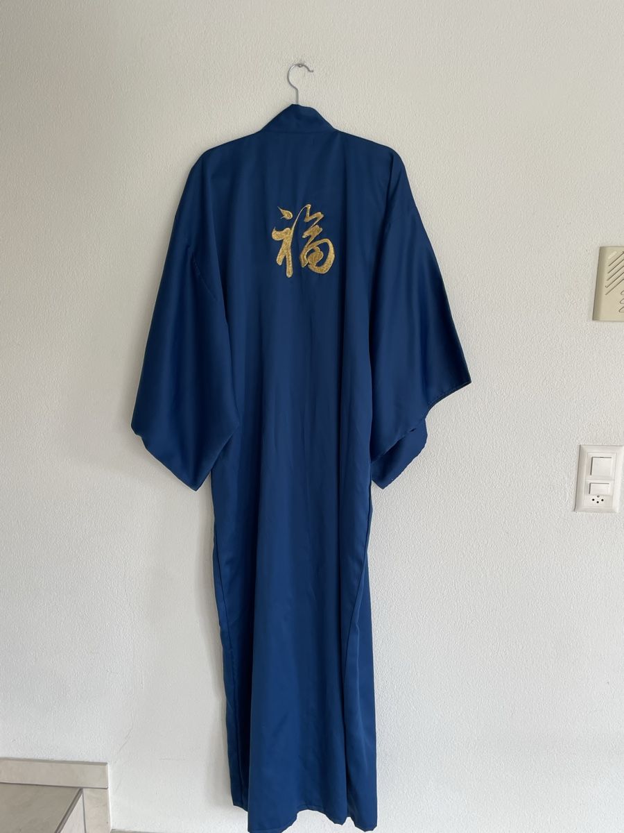 Kimono: JAPANESE KIMONO LONG CLASSIC - NAVY BLUE – Usato da Richterswil venduto da Prangins9 5