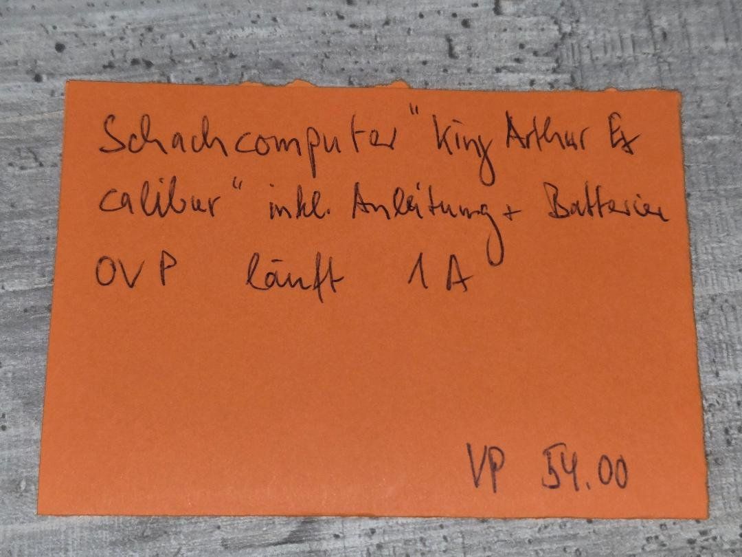 Spielautomaten: Neuwertiger Excalibur Schachcomputer, top, mit 30% Rabatt – Gebraucht aus Dielsdorf von Haesi0 1