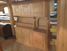 Biedermeier Buffet 3 teil.Tanne gewachst