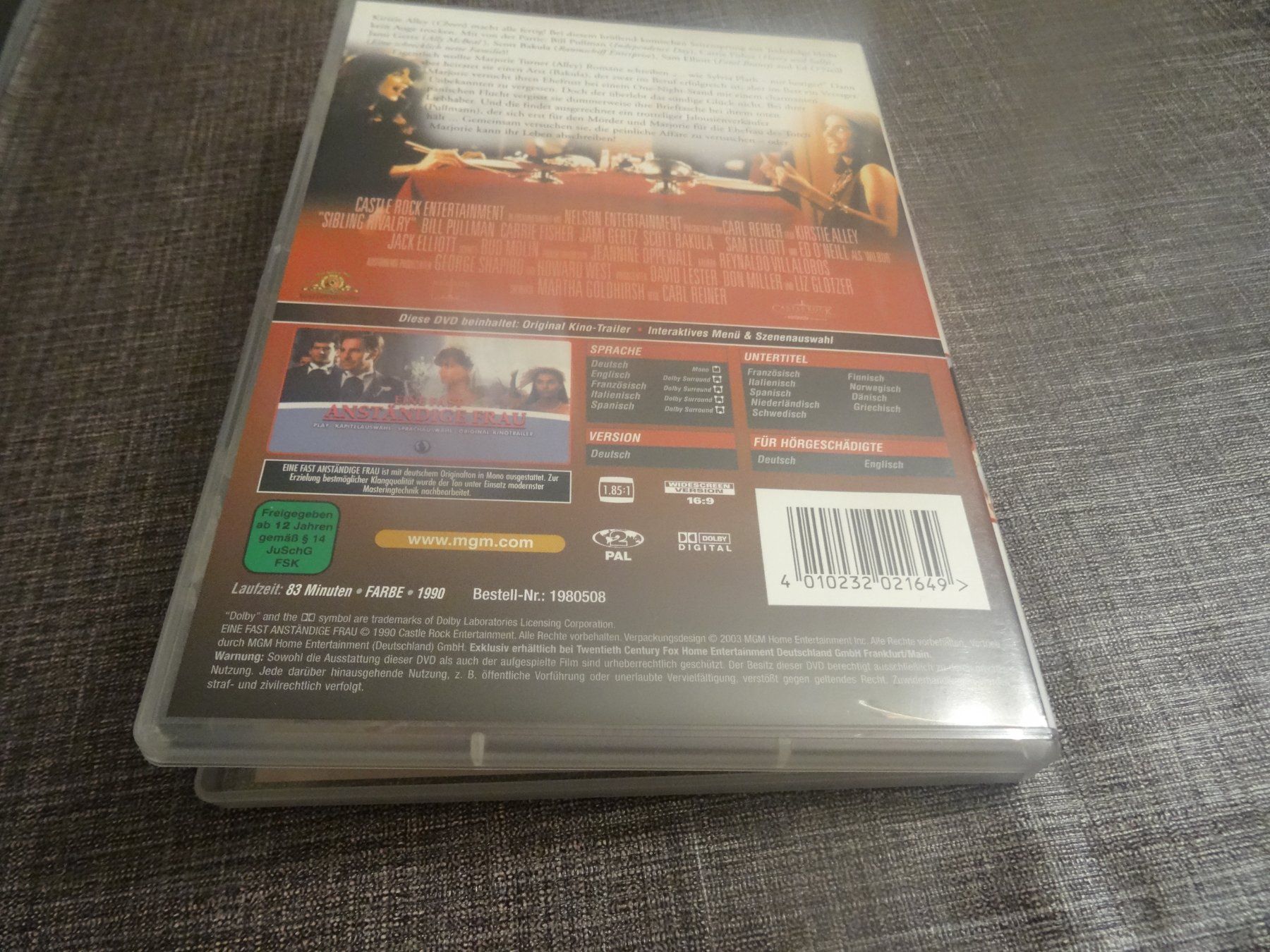 Alle DVDs: DVD Eine fast anständige Frau – Gebraucht aus Olten von Disc-Verkauf 2