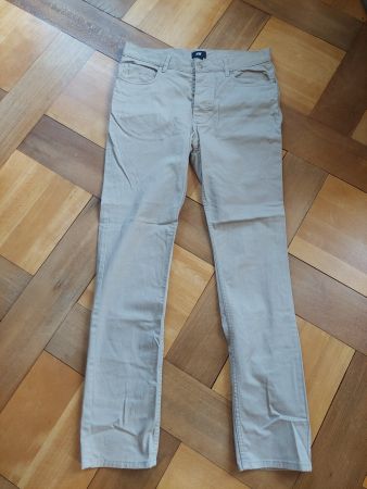 H&M Chinohose / Stoffhose Slim Fit Braun Grösse 31