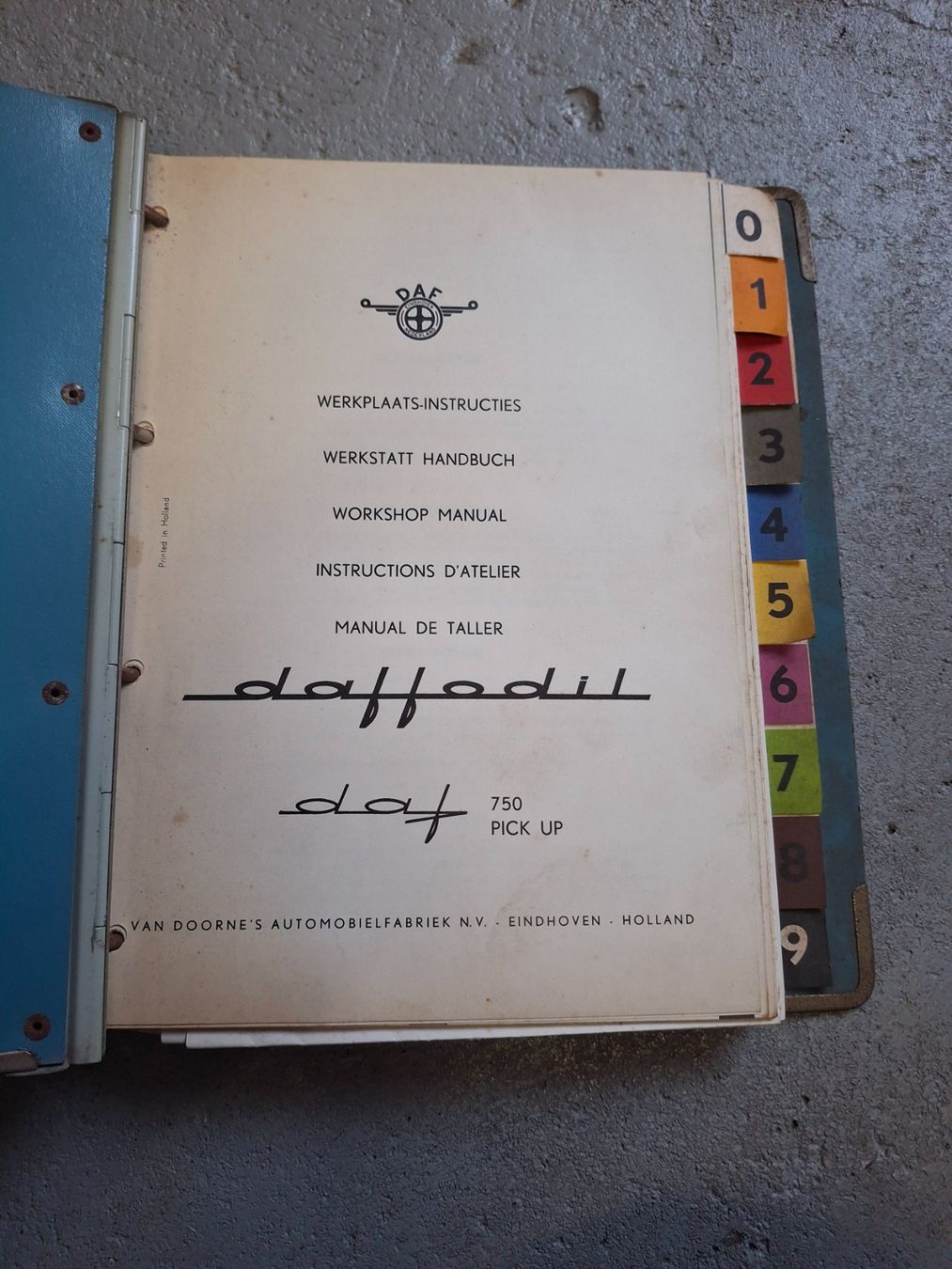 Daf Documenti: Daf 750 Pick Up Werkstatthandbuch - Dafodil – Usato da Horriwil venduto da TOKYONIGHTS 1