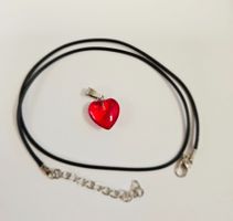 Neu! Herz Anhänger mit Kette - Charm Anhänger