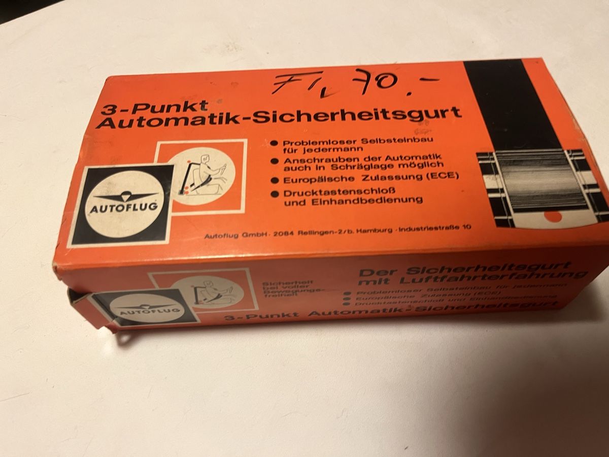 Tutti i ricambio: Nachrüst Sicherheitsgurt für Oldtimer – Nuovo (secondo la descrizione) da bretzwil venduto da nightflasher 5