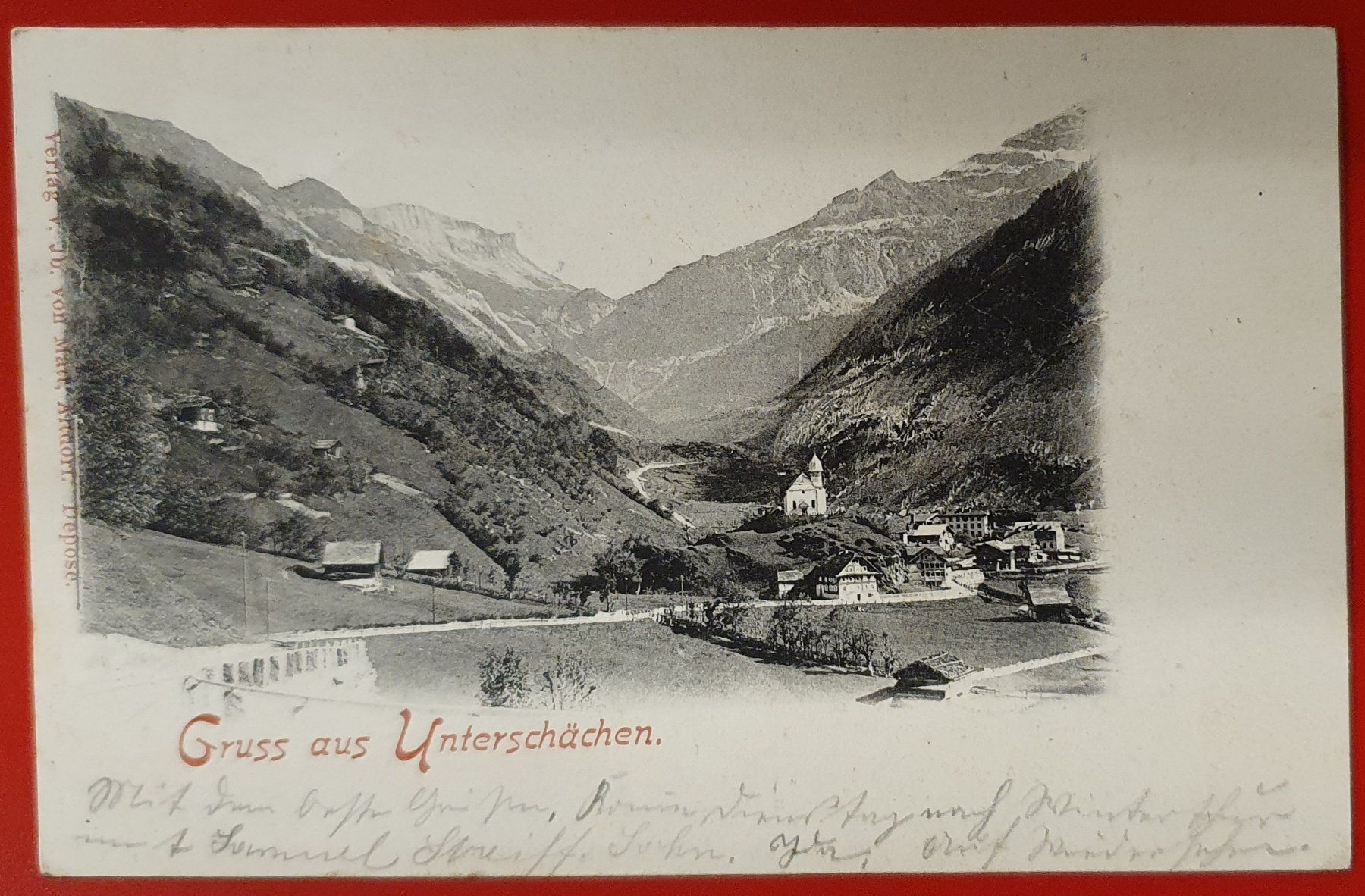 Cartoline postali: Gruss aus Unterschächen 1901 – Usato da Kreuzlingen venduto da Rschweiz1