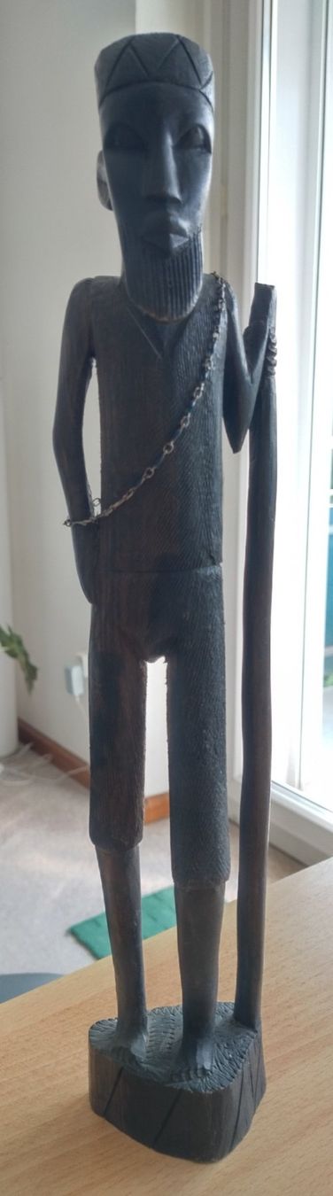 Skulpturen & Statuen: Afrikanische Holzfigur – Handgeschnitzt, Ebenholz, 37 cm – Gebraucht aus Jona von Argus36 1
