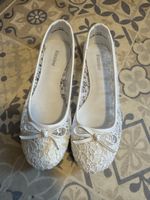 Ballerines dentelle blanches Graceland, taille 36, neuves