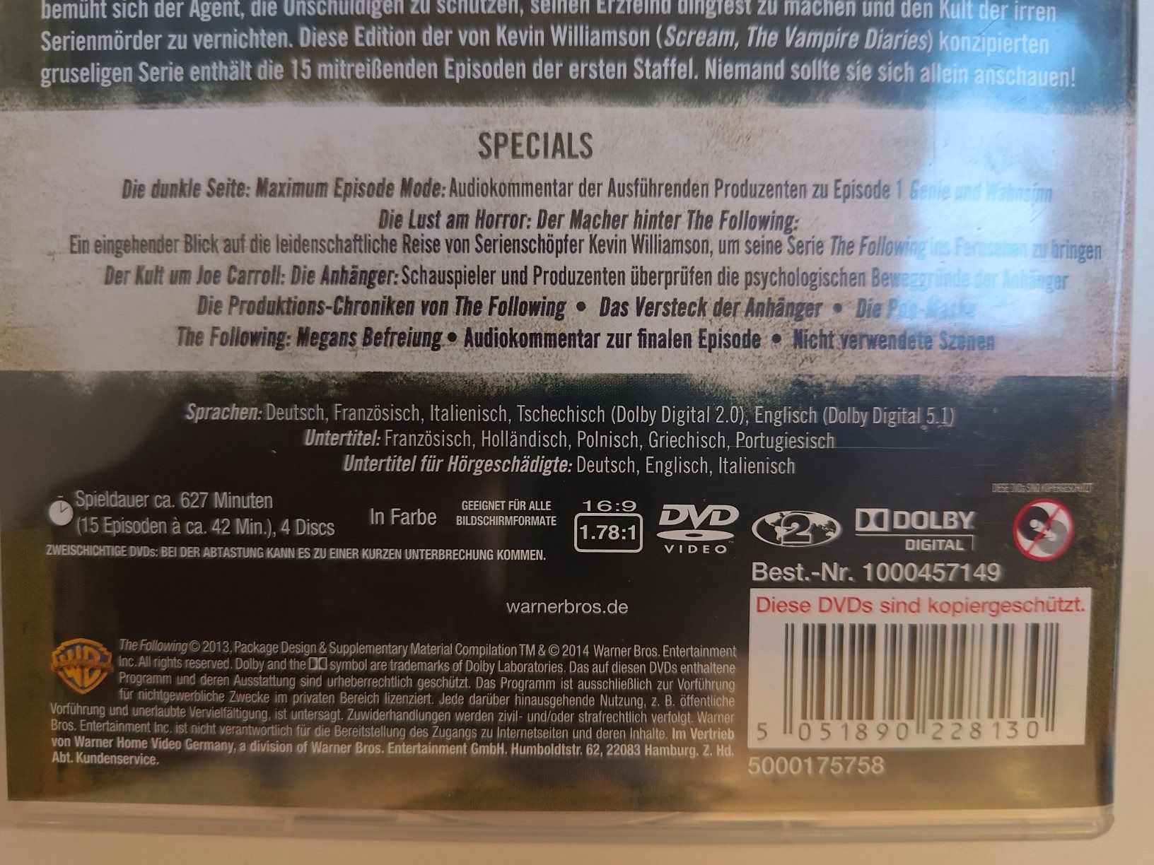 Alle DVDs: The Following - Staffel 1 & 2 – Gebraucht aus Liestal von Kratzilla 3