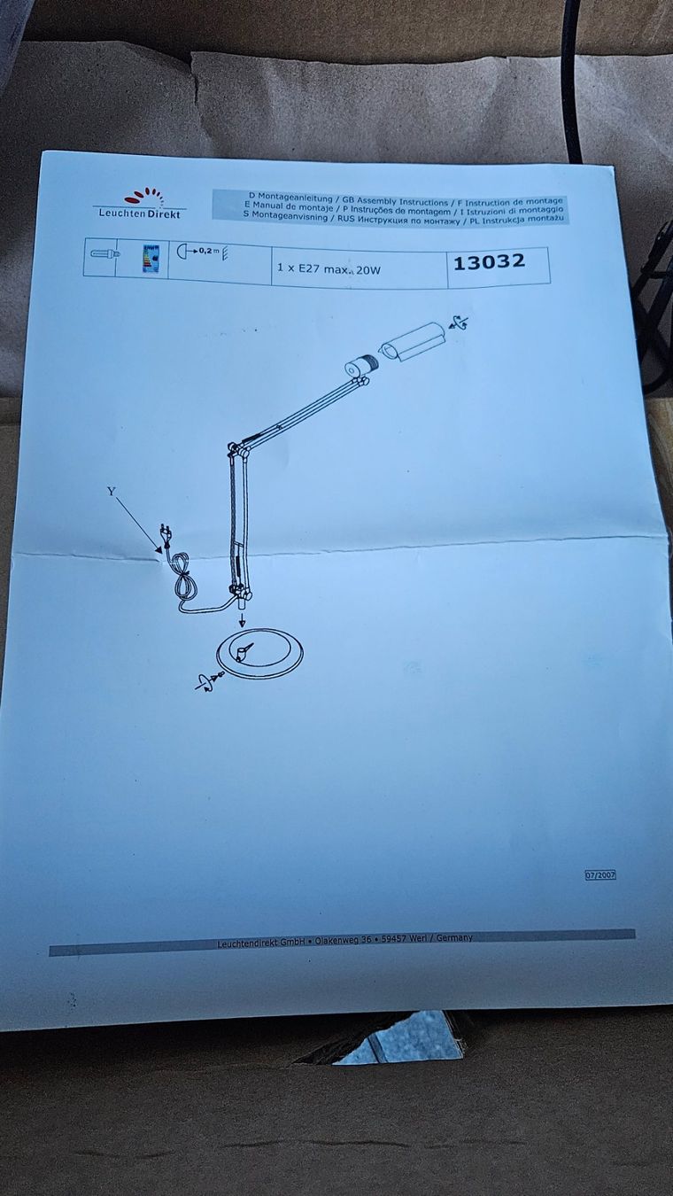 Lampade: Lampada nuova Leuchten Direkt – Nuovo e nell'imballaggio originale da Melano venduto da H-Sara 1
