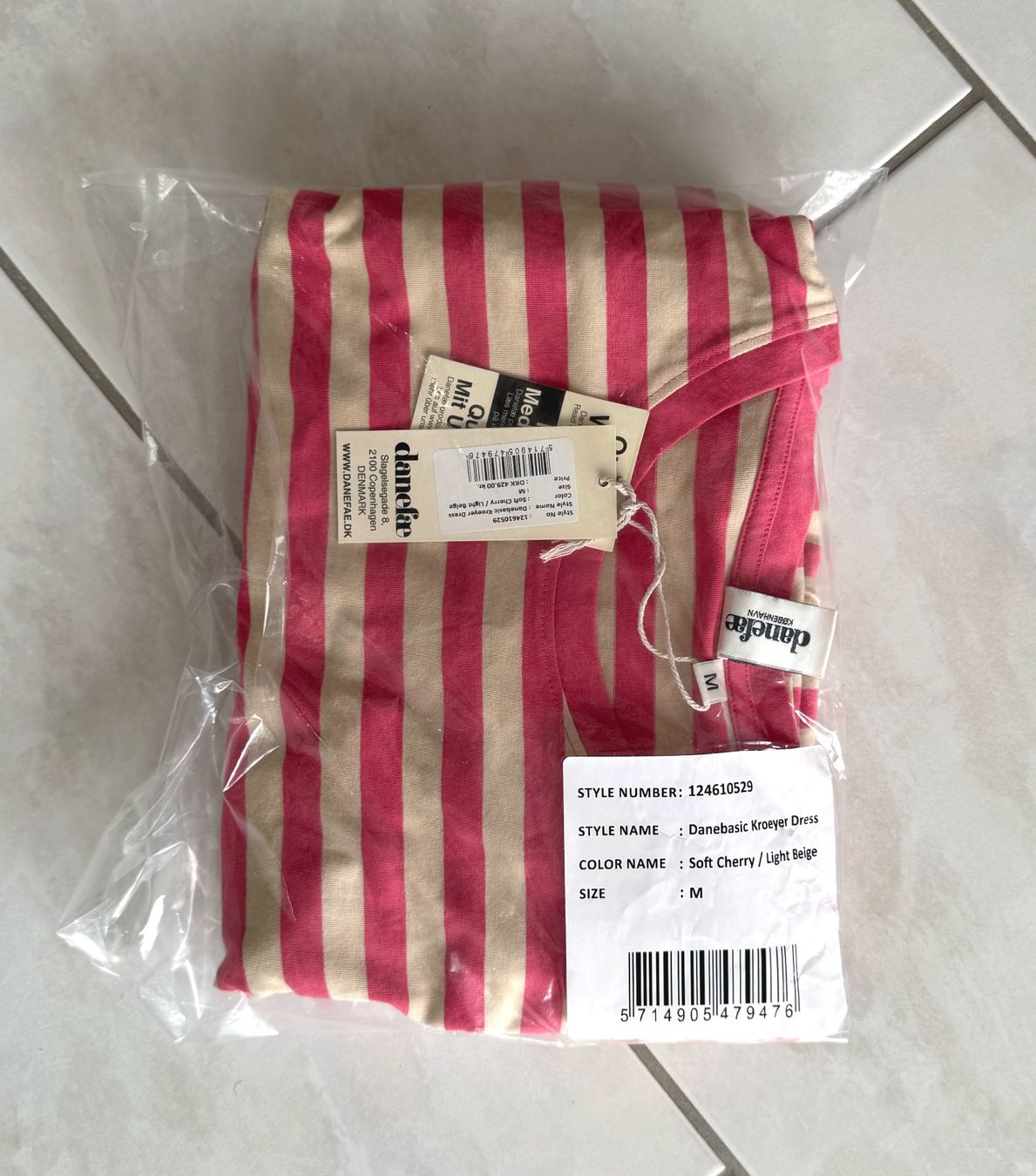 Danefae Kleider: Danefae Danebasic Kroeyer Kleid, M, Soft Cherry/Hellbeige – Neu und originalverpackt aus Engelberg von good.dog 9