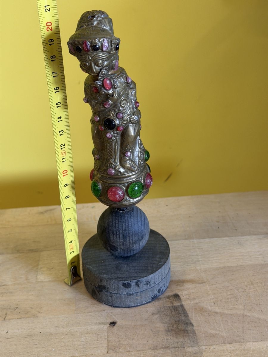 Figurines: Antik Figur mit Schmucksteinen, 20cm. – D'occasion à Strengelbach par RaenAntikDesign 7